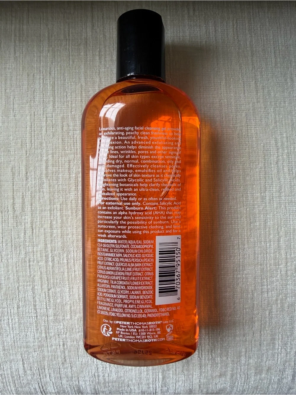 Peter Thomas Roth Anti-Aging Cleansing Gel - Orange